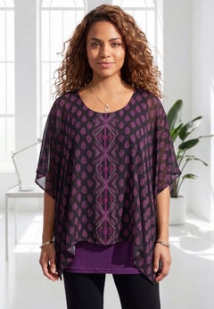 Dolman Sleeve Blouse and Tank Duet