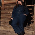 Western Detail Denim Jumpsuit image number null