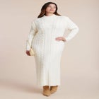 Cable Stitch Sweater Dress image number 1