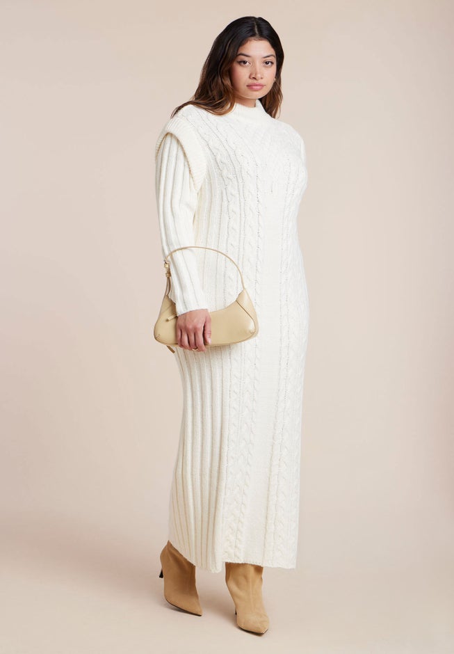 Cable Stitch Sweater Dress image number 2