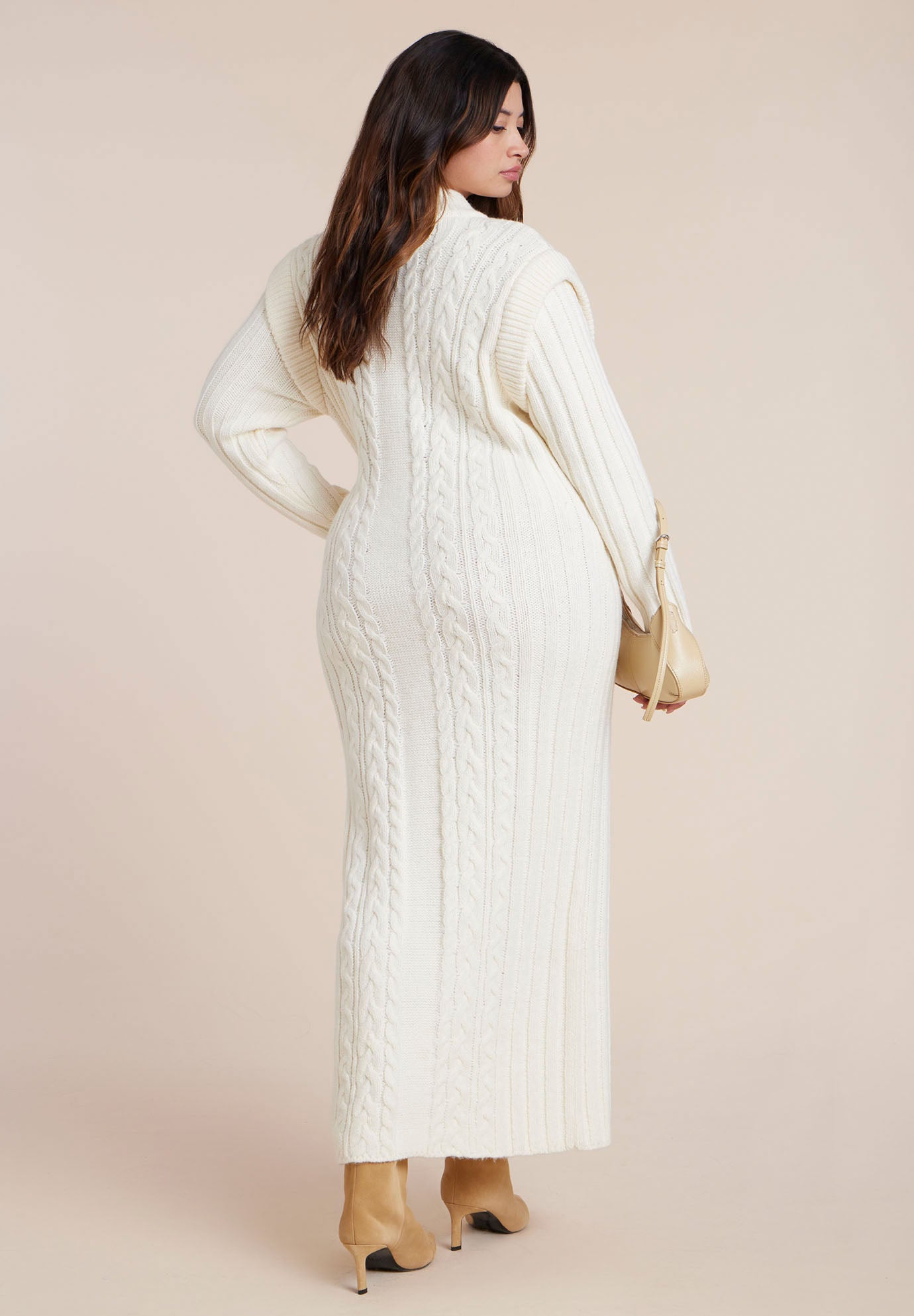 Cable Stitch Sweater Dress image number 4