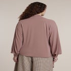 Plunging Scarf Neck Top image number 2