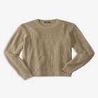 Shaker Knit Crewneck Sweater image number null