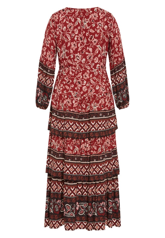 Faye Tiered Maxi Dress image number null