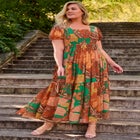 Sophia Shirred Bodice Maxi Dress image number 0