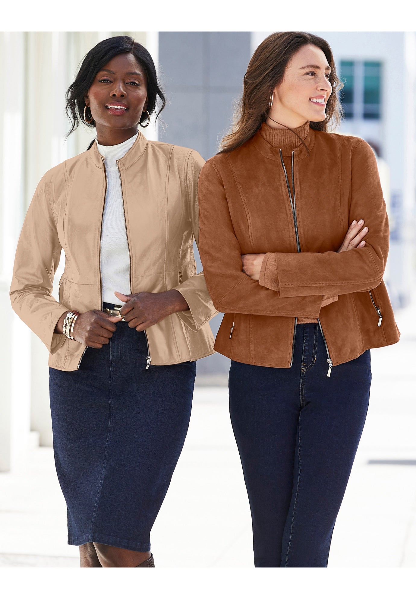 Suede Zip-Front Jacket image number 0