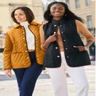 Snap-Front Quilted Coat image number 1