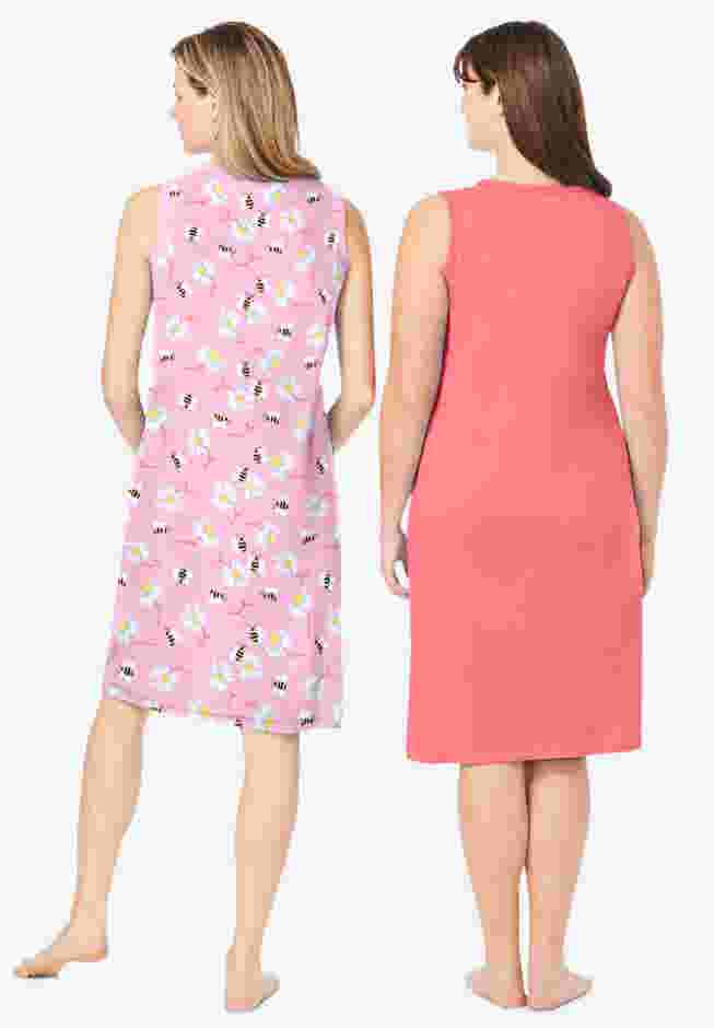 2-Pack Sleeveless Sleepshirt image number 1