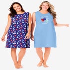 2-Pack Sleeveless Sleepshirt image number 0
