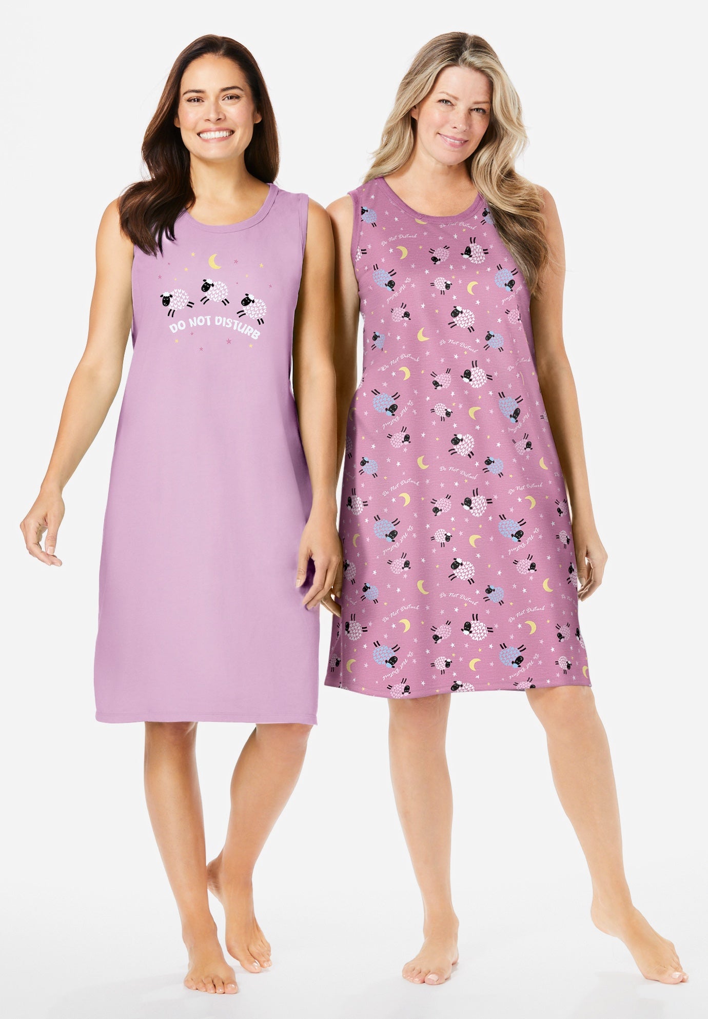 2-Pack Sleeveless Sleepshirt image number 0