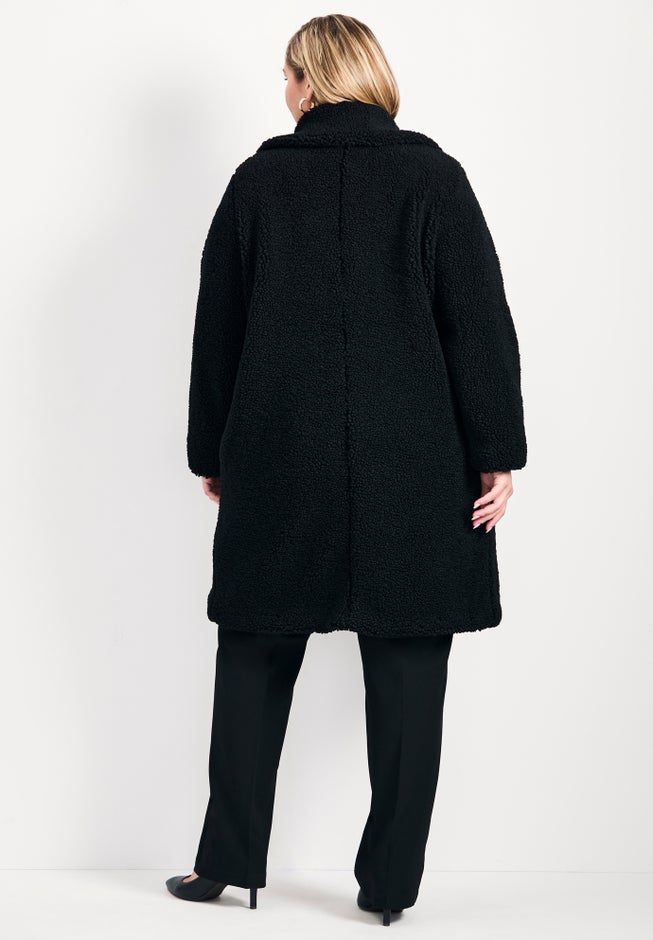Teddy Longline Coat image number null
