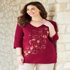 V-Neck Graphic Top image number null