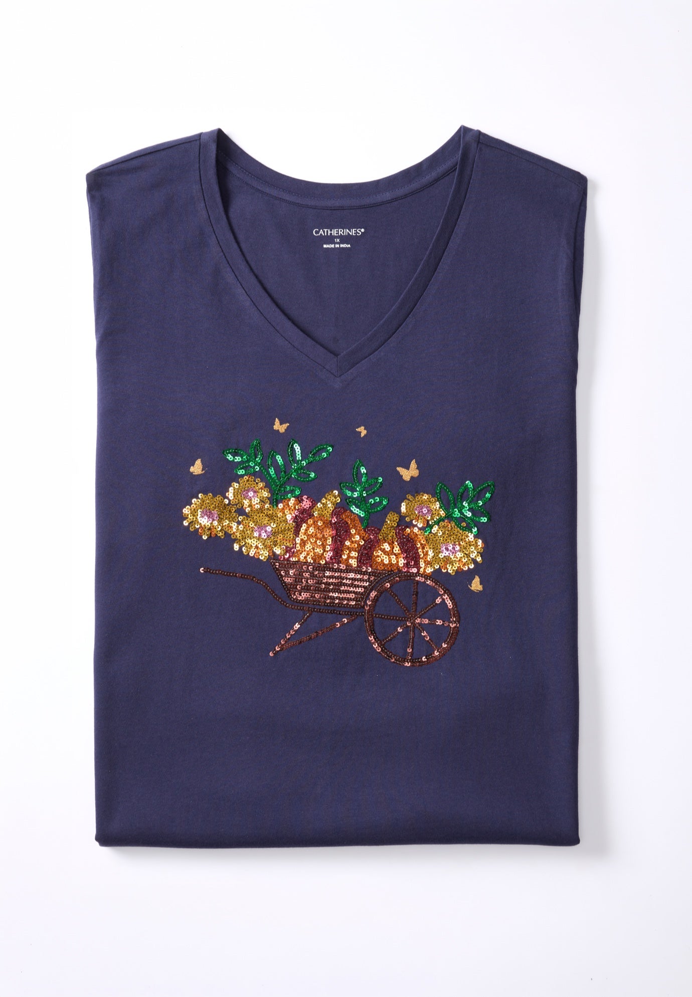 V-Neck Graphic Top image number 2