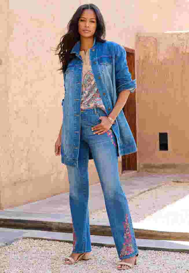 Long Denim Jacket image number 3