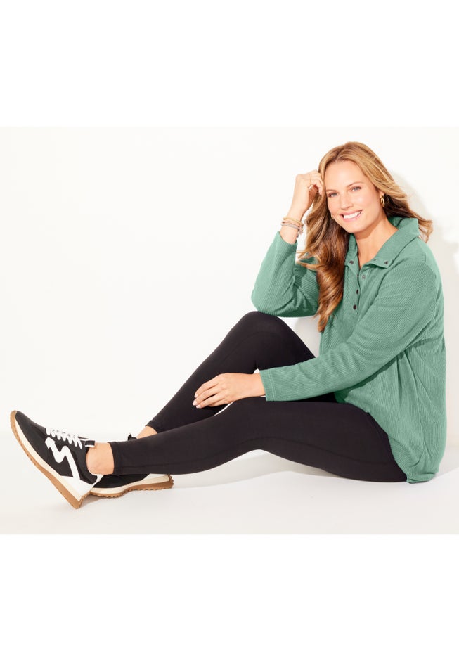 Brushed Rib Cozy Top image number 2