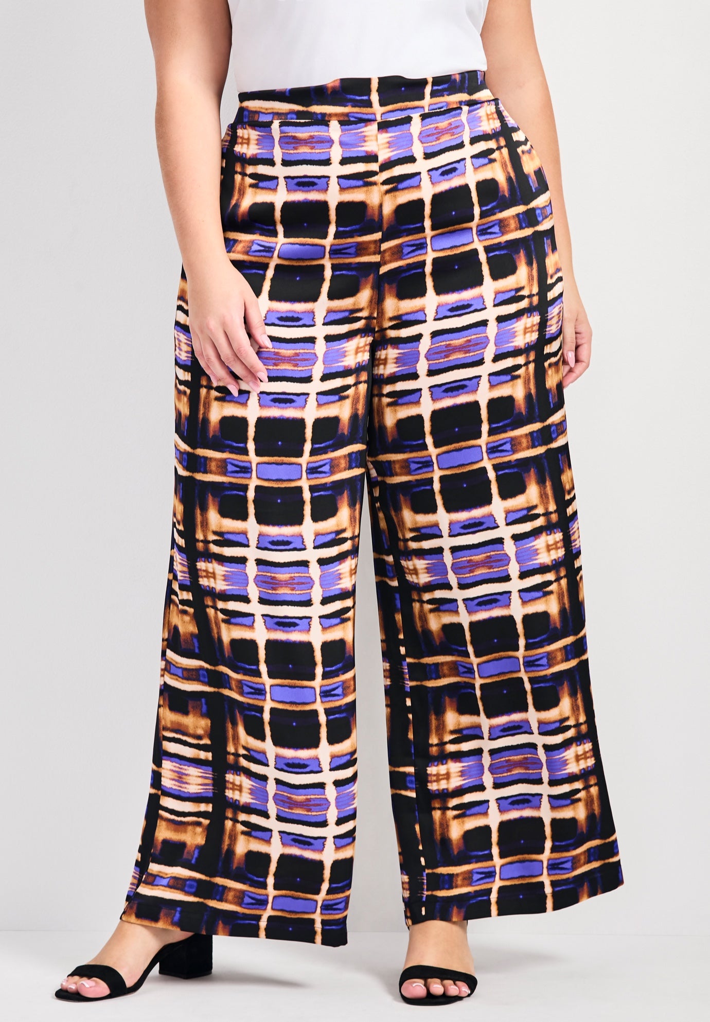 Goldi Wide Leg Satin Pant image number 0