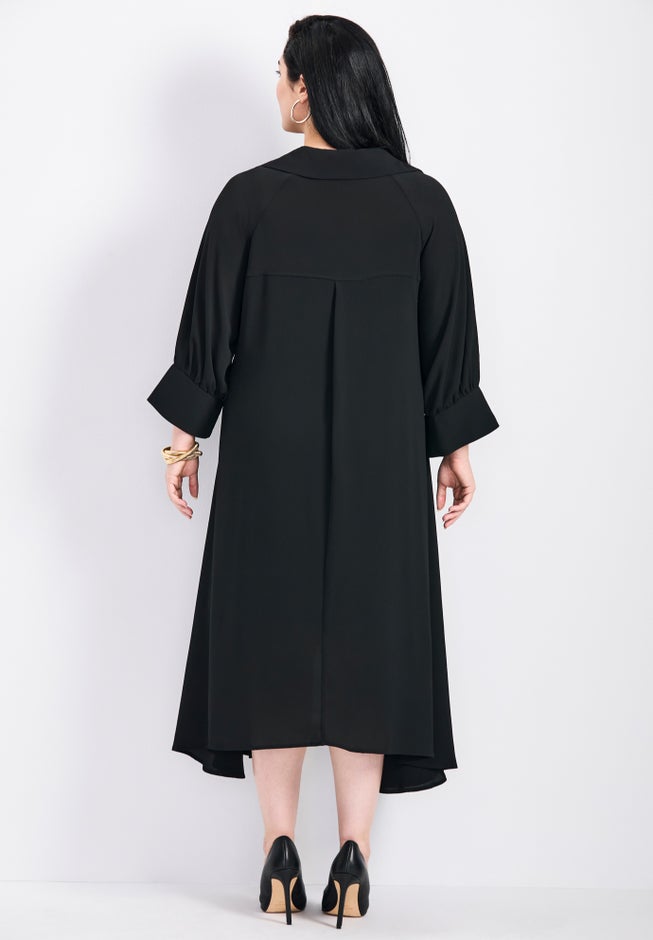 Parker Hanky Hem Collared Dress image number 1