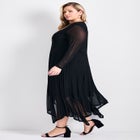 Mere Mesh High Neck Dress image number null