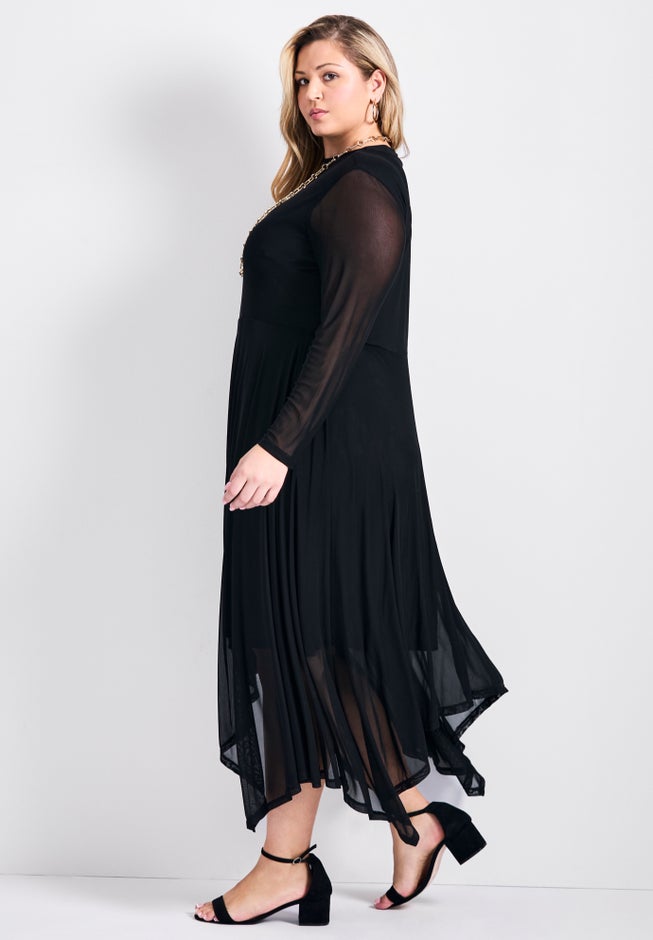 Mere Mesh High Neck Dress image number 2