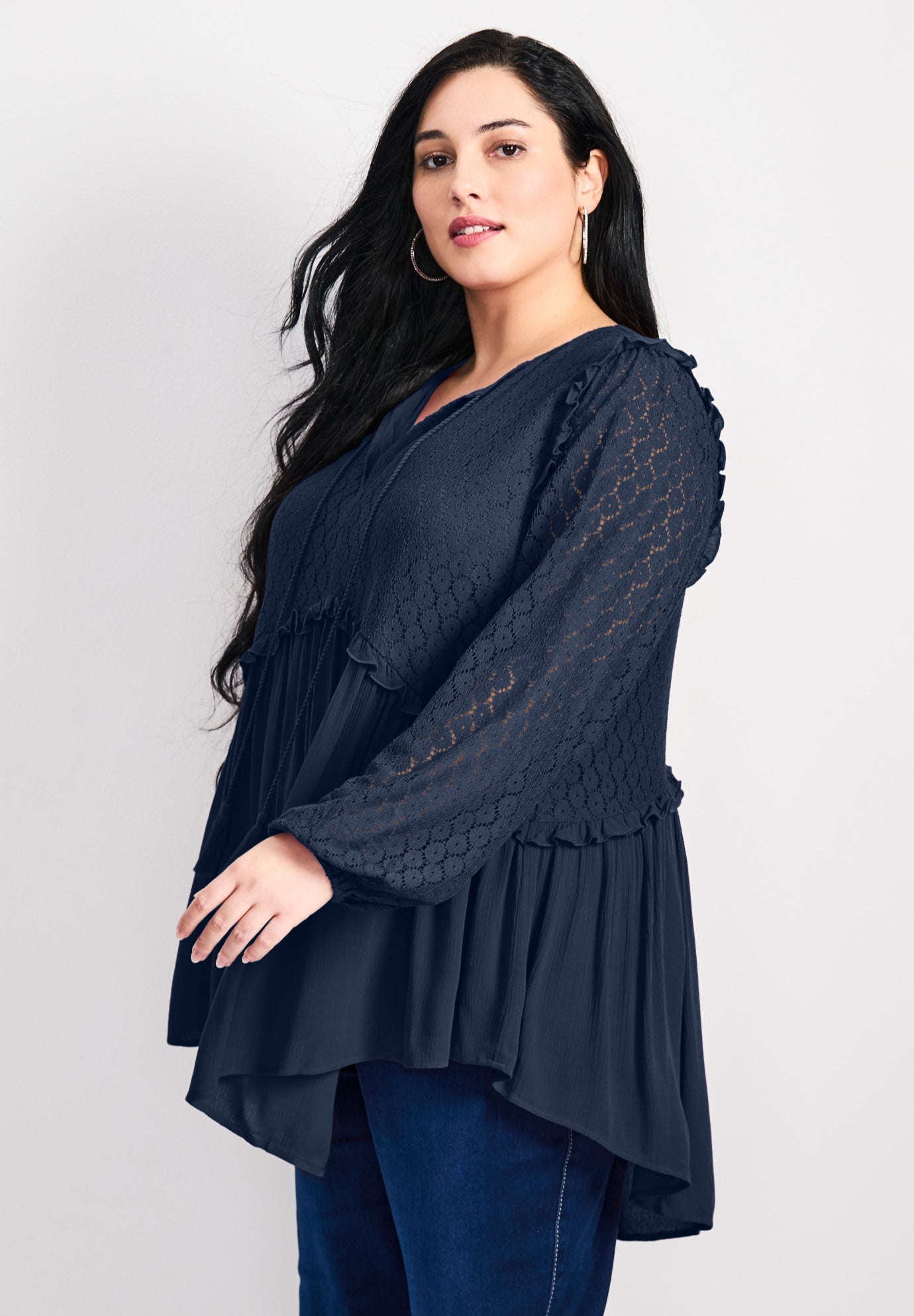 Haven Lace Yoke Top image number 2