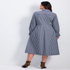 Bethany Poplin Tie Front Shirtdress image number 1