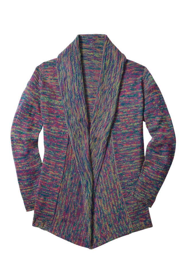 Multi Marled Cardigan Sweater image number 3