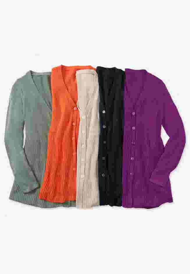 Babydoll Cardigan Sweater image number 3