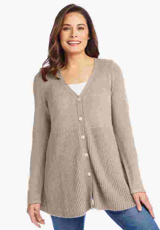 Babydoll Cardigan Sweater image number 4