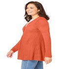 Babydoll Cardigan Sweater image number null