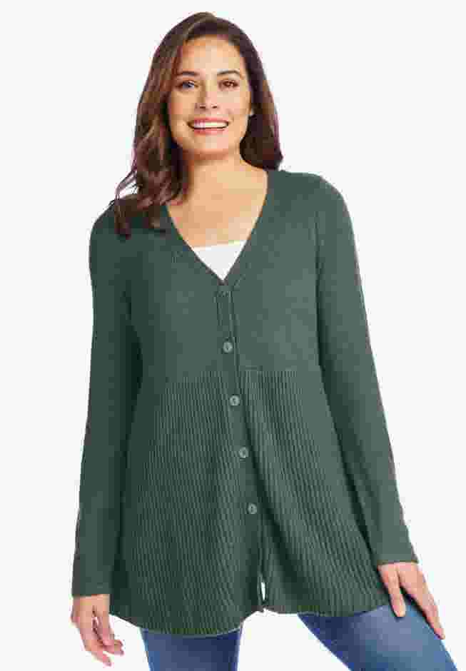 Babydoll Cardigan Sweater image number 0