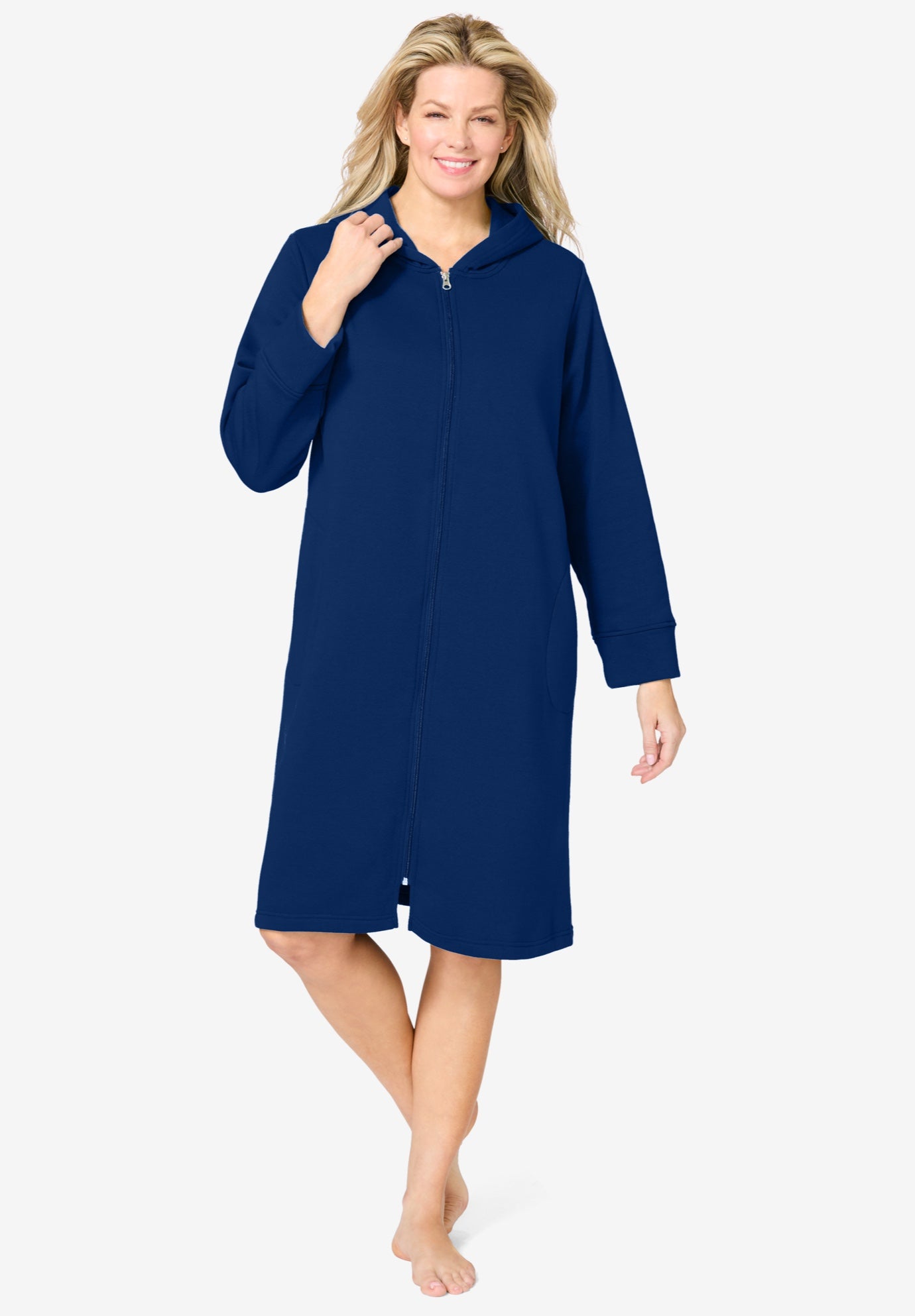 Short Hooded Sweatshirt Robe image number 0