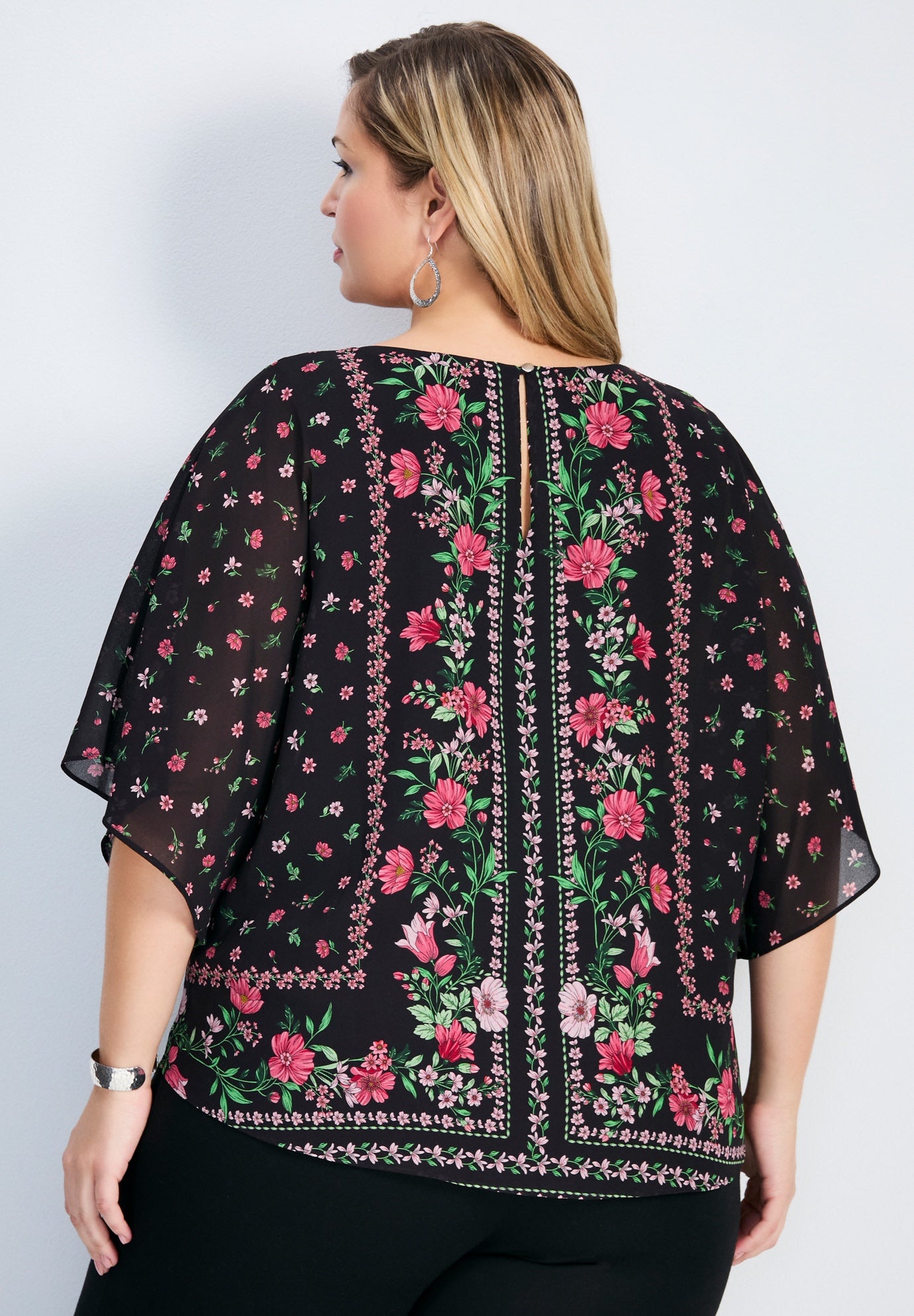 Love Story Overlay Blouse image number 1