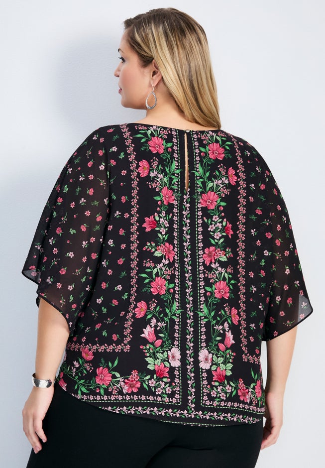 Love Story Overlay Blouse image number 1