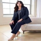 Plus Size Classic Bend Over&reg; Structured Straight Leg Pull-On Pant image number null