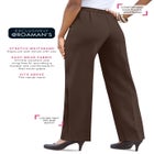 Plus Size Classic Bend Over&reg; Structured Straight Leg Pull-On Pant image number null