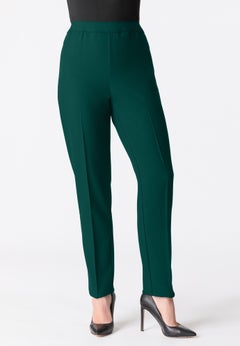 Plus Size Classic Bend Over&reg; Structured Straight Leg Pull-On Pant
