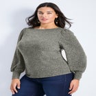 Jessica Rib Hacci Knit Top image number null