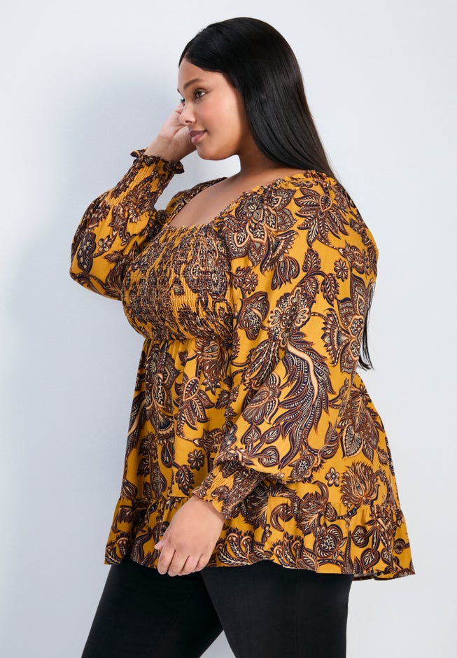 Felicity Shirred Bodice Blouse image number 2