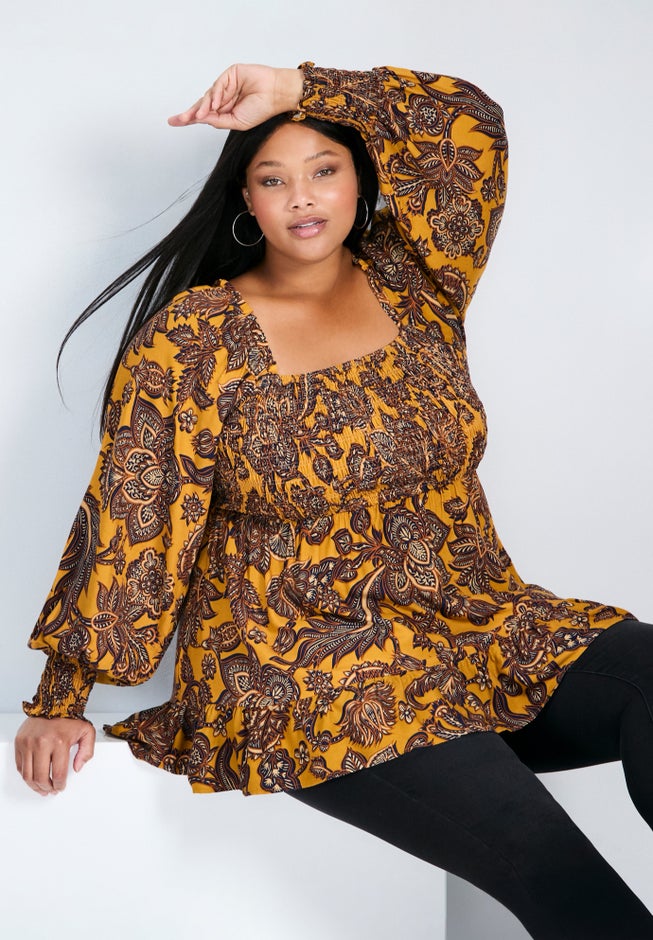 Felicity Shirred Bodice Blouse image number 3