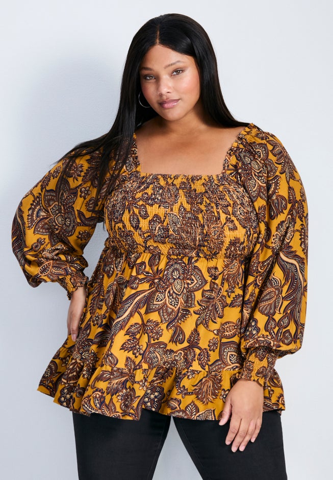 Felicity Shirred Bodice Blouse image number 0