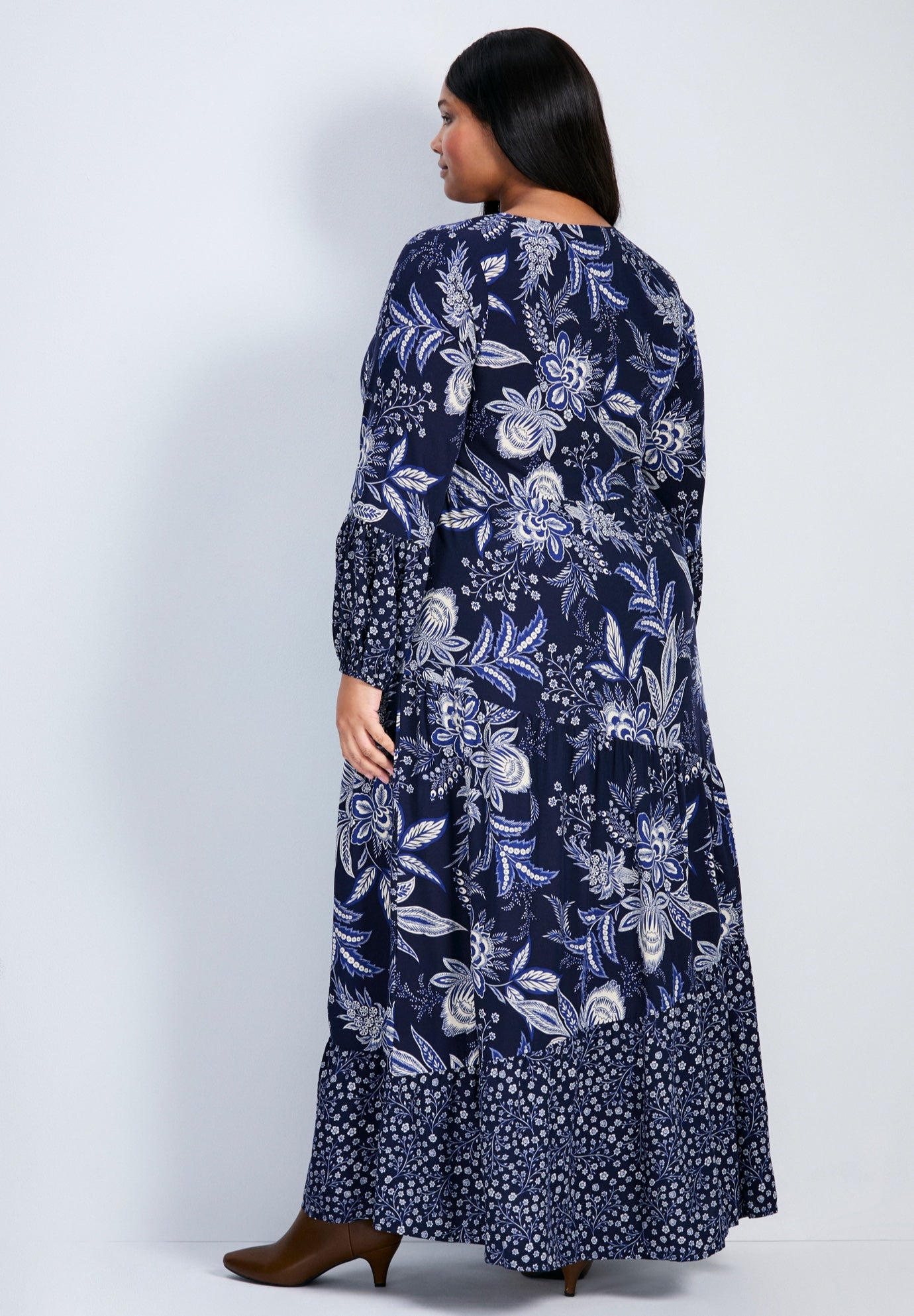Floral Falls Tiered Maxi Dress image number 1