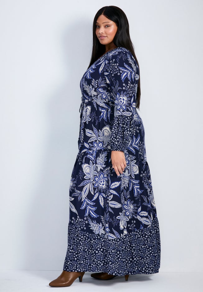 Floral Falls Tiered Maxi Dress image number 2