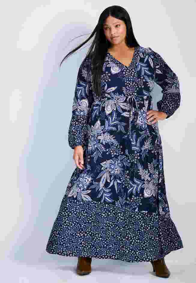 Floral Falls Tiered Maxi Dress image number 0