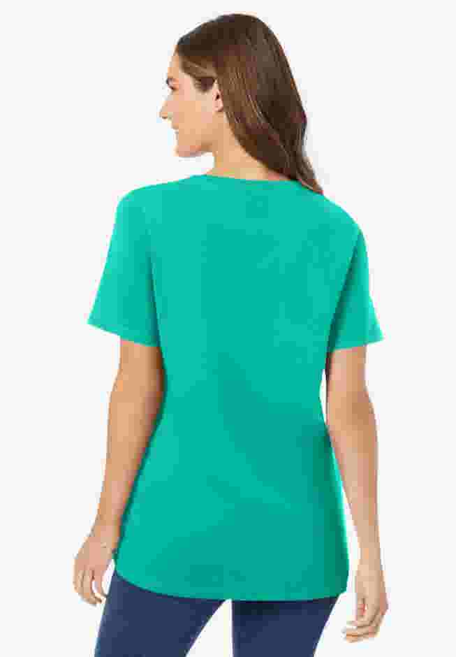 Perfect Short-Sleeve V-Neck Tee image number 1