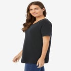 Perfect Short-Sleeve V-Neck Tee image number null