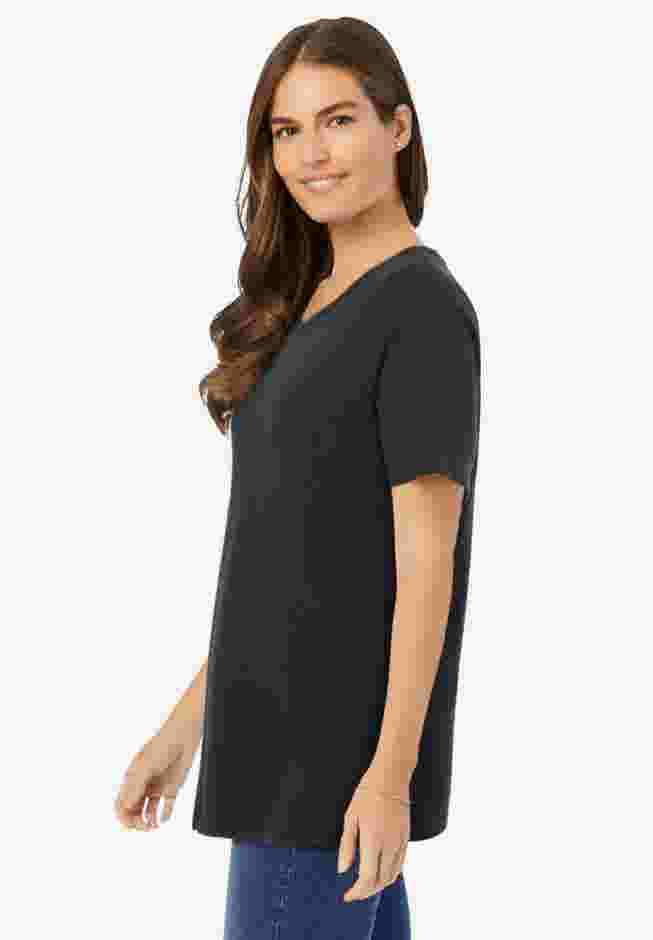Perfect Short-Sleeve V-Neck Tee image number 3