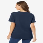 Perfect Short-Sleeve V-Neck Tee image number null