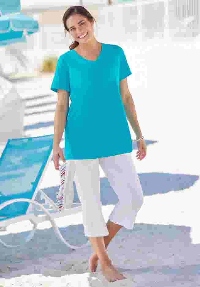 Perfect Short-Sleeve V-Neck Tee image number 9