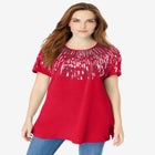 Embellished Tunic with Side Slits image number null