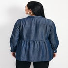 Denim Tiered Shirt image number null